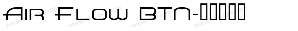 Air Flow BTN字体转换